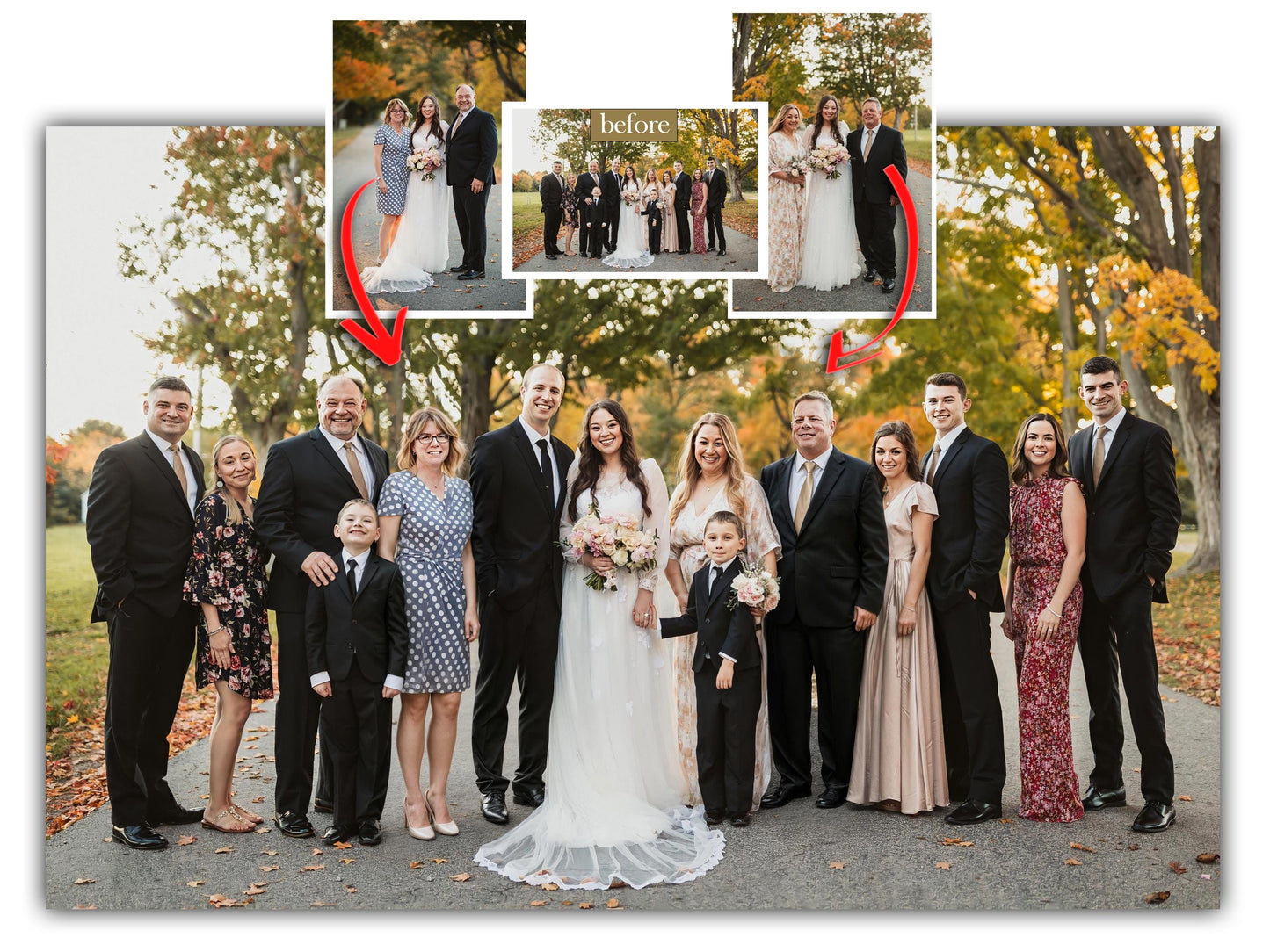 Photo Merge / Add People to Photo / Add Deceased Loved One / Family Portrait