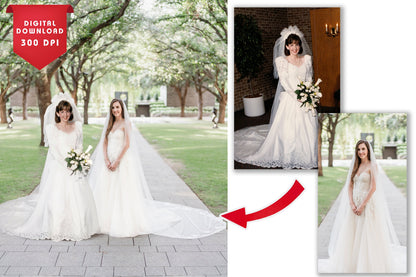 Photo Merge / Add People to Photo / Add Deceased Loved One / Family Portrait