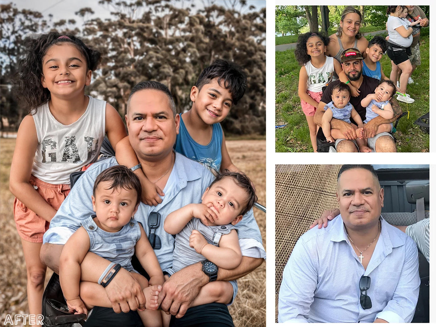Photo Merge / Add People to Photo / Add Deceased Loved One / Family Portrait