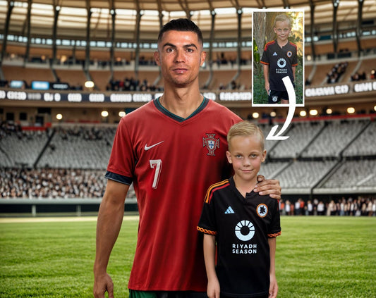 Custom Soccer Portrait with Ronaldo
